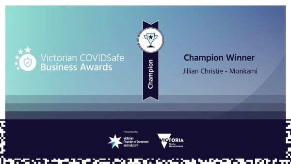 COVIDSafe Business Awards - Champion Winner - Jillian Christie